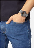 Versace Greca Sport Quartz Black Dial Silver Steel Strap Watch For Men - VEZ300321 Authentic Buy Shop Now