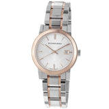 Burberry The City White Dial Two Tone Steel Strap Watch for Women - BU9105 Authentic Buy Shop Now