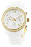 Michael Kors Runway White Dial White Steel Strap Watch for Women - MK5237 Authentic Buy Shop Now