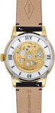 Fossil Townsman Automatic Skeleton Black Dial Black Leather Strap Watch for Men - ME3210 Authentic Buy Shop Now