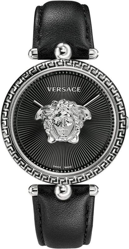 Versace Palazzo Empire Black Dial Black Leather Strap Watch for Women - VCO060017 Authentic Buy Shop Now