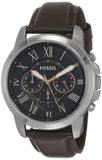 Fossil Grant Chronograph Black Dial Brown Leather Strap Watch for Men - FS4813 Authentic Buy Shop Now