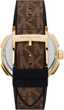 Michael Kors Sidney Multifunction White Dial Brown Leather Strap Watch For Women - MK6948 Authentic Buy Shop Now