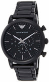 Emporio Armani Luigi Chronograph Black Dial Black Stainless Steel Watch For Men - AR1895 Authentic Buy Shop Now