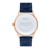 Movado Heritage Celestograf White Mother of Pearl Dial Blue Leather Strap Watch For Women - 3650011 Authentic Buy Shop Now