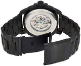 Fossil Modern Machine Automatic Silver Dial Black Steel Strap Watch for Men - ME3080 Authentic Buy Shop Now