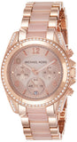 Michael Kors Blair Chronograph Rose Gold Dial Two Tone Steel Strap Watch for Women - MK5943 Authentic Buy Shop Now