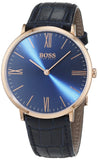 Hugo Boss Jackson Blue Dial Black Leather Strap Watch for Men - 1513371 Authentic Buy Shop Now