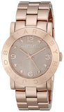 Marc Jacobs Amy Glitz Brown Dial Rose Gold Steel Strap Watch for Women - MBM3221 Authentic Buy Shop Now