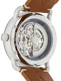 Fossil Commuter Automatic Skeleton Blue Dial Brown Leather Strap Watch for Men - ME3159 Authentic Buy Shop Now