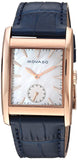 Movado Heritage Mother of Pearl White Dial Blue Leather Strap Watch For Women - 3650052 Authentic Buy Shop Now