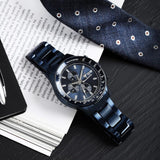 Maserati SFIDA Chronograph Blue Dial Blue Steel Strap Watch For Men - R8873640023 Authentic Buy Shop Now