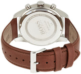Hugo Boss Skymaster Grey Dial Brown Leather Strap Watch for Men - 1513787 Authentic Buy Shop Now