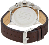 Tommy Hilfiger Decker Grey Dial Brown Leather Strap Watch for Men - 1791562 Authentic Buy Shop Now