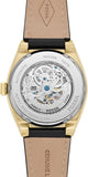 Fossil Everett Automatic Skeleton Black Dial Black Leather Strap Watch for Men - ME3208 Authentic Buy Shop Now