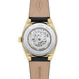 Fossil Everett Automatic Skeleton Black Dial Black Leather Strap Watch for Men - ME3208 Authentic Buy Shop Now