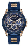 Guess Delta Blue Dial Blue Silicone Strap Watch for Men - GW0051G3 Authentic Buy Shop Now