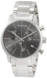 Calvin Klein City Chronograph Black Dial Silver Steel Strap Watch for Men - K2G27143 Authentic Buy Shop Now