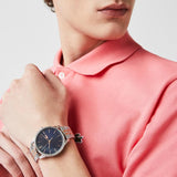 Lacoste Vienna Blue Dial Two Tone Steel Strap Watch for Men - 2011048 Authentic Buy Shop Now