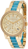 Michael Kors Ritz Gold Dial Two Tone Steel Strap Watch for Women - MK6328 Authentic Buy Shop Now