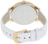 Tommy Hilfiger Brooklyn Quartz White Dial White Leather Strap Watch for Women - 1782018 Authentic Buy Shop Now