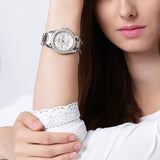 Fossil Riley White Dial Two Tone Steel Strap Watch for Women - ES3204 Authentic Buy Shop Now