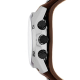 Fossil Coachman Chronograph White Dial Brown Leather Strap Watch for Men - CH2890 Authentic Buy Shop Now