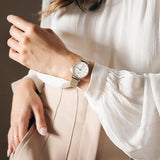 Daniel Wellington Classic Petite Evergold White Dial Gold Mesh Bracelet Watch For Women - DW00100350 Authentic Buy Shop Now