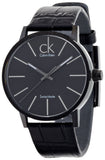 Calvin Klein Post Minimal Black Dial Black Leather Strap Watch for Men - K7621401 Authentic Buy Shop Now