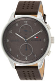 Tommy Hilfiger Chase Quartz Brown Dial Brown Leather Strap Watch for Men - 1791579 Authentic Buy Shop Now
