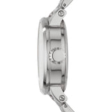 Fossil Boyfriend Automatic Skeleton Silver Dial Silver Steel Strap Watch for Women - ME3067 Authentic Buy Shop Now
