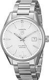 Tag Heuer Carrera Automatic Caliber 5 White Dial Silver Steel Strap Watch for Men - WAR211B.BA0782 Authentic Buy Shop Now