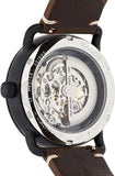 Fossil Commuter Automatic Black Dial Brown Leather Strap Watch for Men - ME3158 Authentic Buy Shop Now
