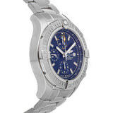 Breitling Avenger Chronograph 45mm Blue Dial Silver Steel Strap Watch for Men - A13317101C1A1 Authentic Buy Shop Now