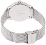 Calvin Klein Minimalist Black Dial Silver Mesh Bracelet Watch for Men - K3M2112X Authentic Buy Shop Now