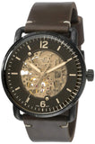 Fossil Commuter Automatic Black Dial Brown Leather Strap Watch for Men - ME3158 Authentic Buy Shop Now