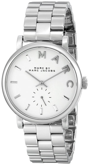 Marc Jacobs Baker White Dial Silver Steel Strap Watch for Women - MBM3242 Authentic Buy Shop Now