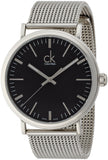 Calvin Klein Surround Black Dial Silver Mesh Bracelet Watch for Men - K3W21121 Authentic Buy Shop Now