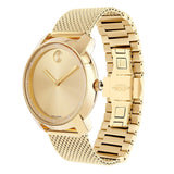 Movado Bold Gold Dial Gold Mesh Bracelet Watch for Women - 3600242 Authentic Buy Shop Now