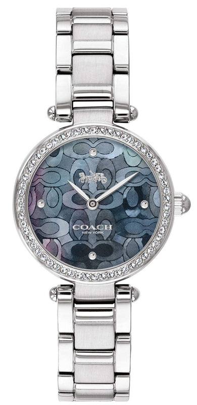 Coach Park Mother of Pearl Blue Dial Silver Steel Strap Watch for Women - 14503224 Authentic Buy Shop Now