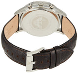 Emporio Armani Classic Chronograph Beige Dial Brown Leather Strap Watch For Men - AR2433 Authentic Buy Shop Now