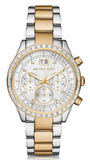 Michael Kors Brinkley Chronograph Silver Dial Two Tone Steel Strap Watch for Women - MK6188 Authentic Buy Shop Now