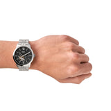 Fossil Townsman Black Dial Silver Steel Strap Watch for Men - ME3107 Authentic Buy Shop Now