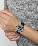 Hugo Boss Energy Chronograph Black Dial Black Silicon Strap Watch For Men - 1513969 Authentic Buy Shop Now