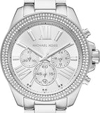 Michael Kors Wren Chronograph Silver Dial Silver Steel Strap Watch for Women - MK7429 Authentic Buy Shop Now