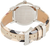 Burberry The City White Dial Beige Leather Strap Watch for Women - BU9132 Authentic Buy Shop Now