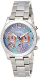 Fossil Perfect Boyfriend Mother of Pearl Blue Dial Silver Steel Strap Watch for Women - ES3880 Authentic Buy Shop Now