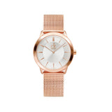 Calvin Klein Minimal White Dial Rose Gold Mesh Bracelet Watch for Women - K3M22626 Authentic Buy Shop Now