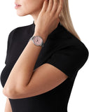 Michael Kors Pyper Three Hand Pink Dial Silver Steel Strap Watch For Women - MK4631 Authentic Buy Shop Now