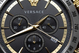 Versace Classic Chronograph Quartz Black Dial Silver Steel Strap Watch For Men - VEV700419 Authentic Buy Shop Now